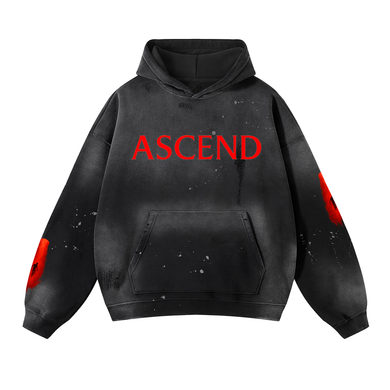ASCEND FRAYED HOODIE