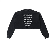 Load image into Gallery viewer, 31:25 | WOMENS LONG SLEEVE CROP TOP