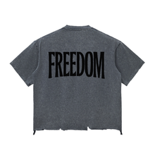 Load image into Gallery viewer, FREEDOM | DISTRESSED BOXY TEE